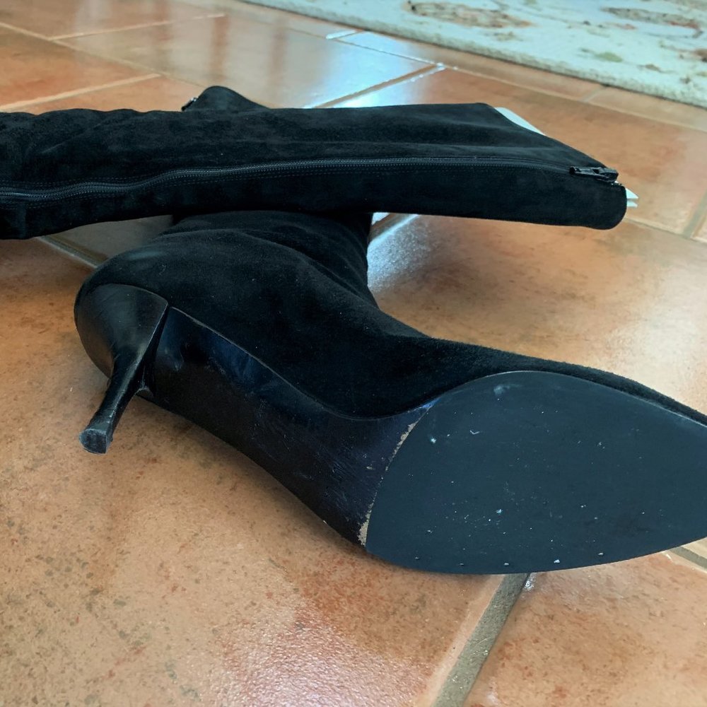 HELMUT LANG BLACK SUEDE BOOTS SIZE 37 OR 7 - Picture 3 of 10